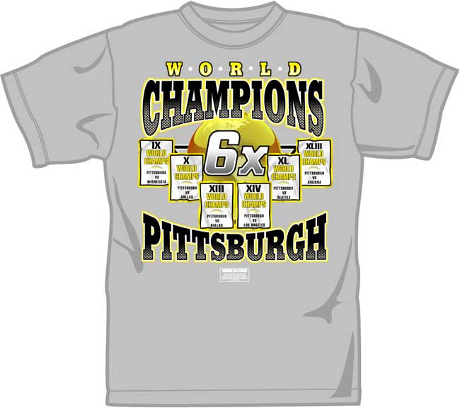 Six Time Champs Pittsburgh Steelers Shirt - Shibtee Clothing
